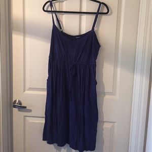 Dark Blue Challis Sundress